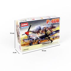 Academy 12456 1/72 Curtiss P-40B Savaş Uçağı Demonte Plastik Maketi