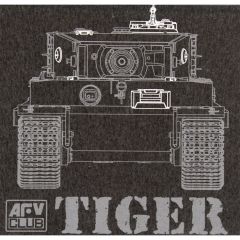 AFV Club AC35004 1/35 TIGER I Geç Dönem, Şeffaf Periskop Demonte Plastik Maketi