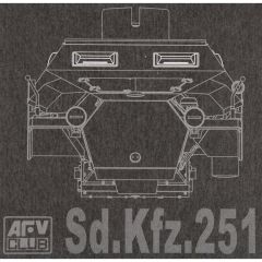 AFV Club AC35005 1/35  Sd. Kfz.251 Şeffaf Periskop Demonte Plastik Maketi