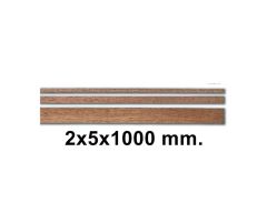80146 AHSAP CITA- DARK BROWN SAPELLY-2X5X1000 MM-10 ADET
