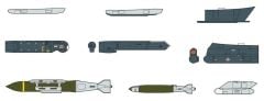 Hasegawa X72-14 35114 1/72 Ölçek Savaş Uçağı Silahları-IX Plastik Model Kiti