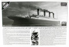 Academy 14215 1/400 The White Star Liner Titanic Yolcu Gemisi Demonte Plastik Maketi