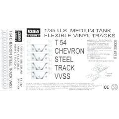 Academy 35009 1/35 T54 Chevron VVSS Tank Palet Seti Demonte Plastik Maketi