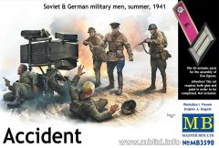 3590 1/35 ACCİDENT. SOVİET & GERMAN MİLİTARY MEN,