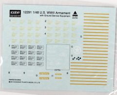 Academy 12291 1/48 WWII ABD Silah ve Cephane Plastik Maket Seti