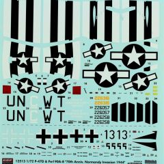 Academy 12513 1/72 P-47D & Fw190A-8 70. Yıl Savaş Uçağı Demonte Plastik Maketi