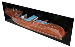 GIANHIEN SB0004P50 RIVA AQUARAMA AHŞAP HAZIR YELKENLİ GEMI MAKETİ