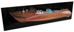 GIANHIEN SB0004P50 RIVA AQUARAMA AHŞAP HAZIR YELKENLİ GEMI MAKETİ