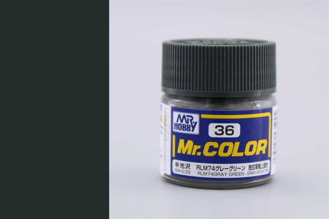 Gunze C036 10 ml. RLM74 Gray Green, Mr.Color Serisi Maket Boyası