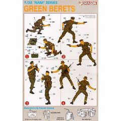Dragon 3309 1/35 Ölçek Yeşil Bereliler Asker Figürleri Plastik Model Kiti