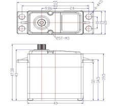 FT5325M 25kg Digital Çelik Gear HV Servo