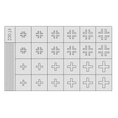 EDUARD XT002 1/35 German Crosses 2 late Maket Deta