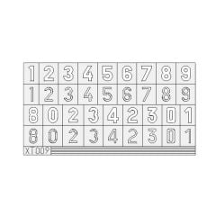 EDUARD XT009 1/35 German Numbers Large Maket Detay