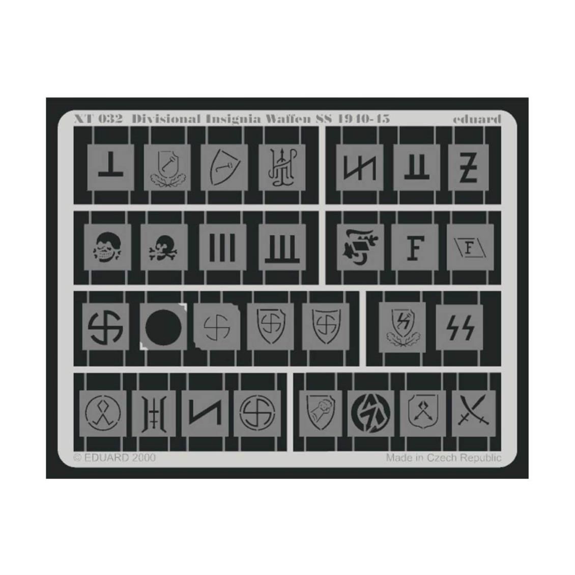 EDUARD XT032 1/35 Divisional Insignia Waffen SS 19