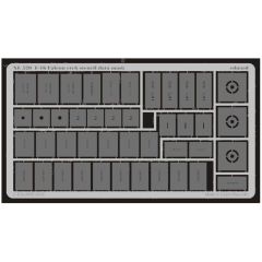 EDUARD XL520 1/32 F-16 etch stencil data mask -etc