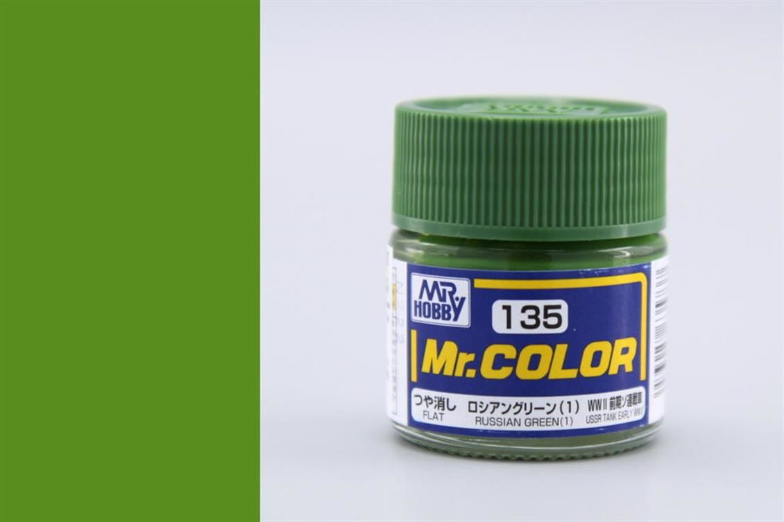 Gunze C135 10 ml. Russian Green (1), Mr.Color Serisi Maket Boyası