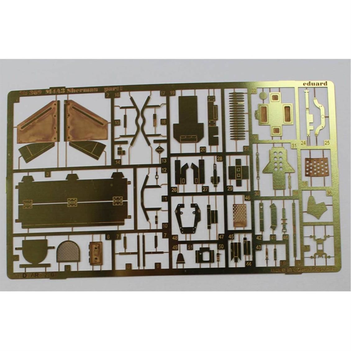 EDUARD 35369 1/35 M-4A3 Sherman FOR TAMIYA Maket D