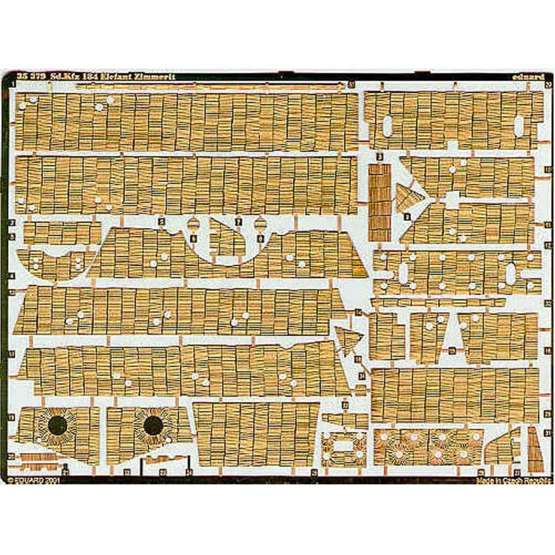 EDUARD 35379 1/35 Zimmerit Elefant/Ferdinand FOR D
