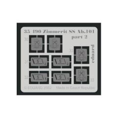 EDUARD 35490 1/35 Zimmerit Tiger I/SS Ab.101 FOR T