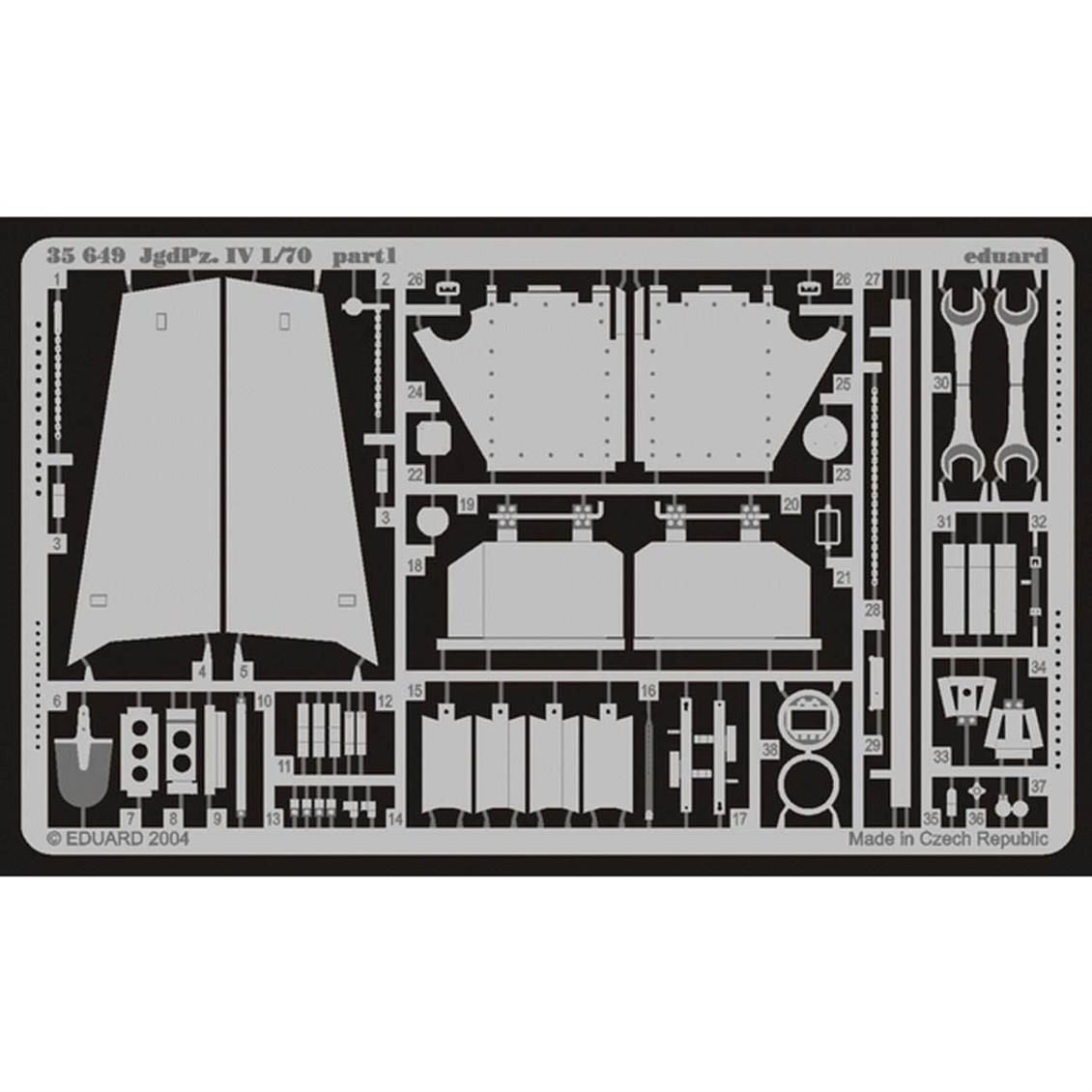 EDUARD 35649 1/35 JgdPz.IV L/70 FOR ITALERI 266 Ma