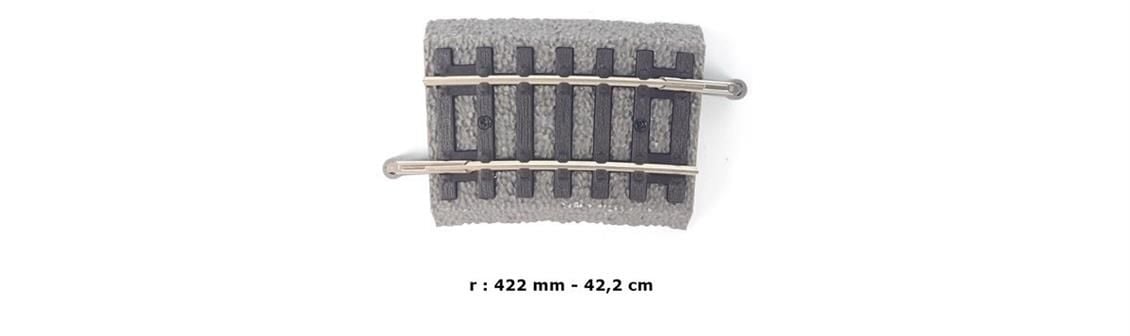PIKO A-Track w. Roadbed R2 422 7,5 PU6