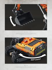 RC Mechanical Excavator Puzzle Model