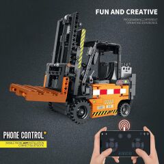 RC Mechanical Forklift Puzzle Model