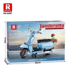 Retro Scooter Lambretta V200 Puzzle Maket