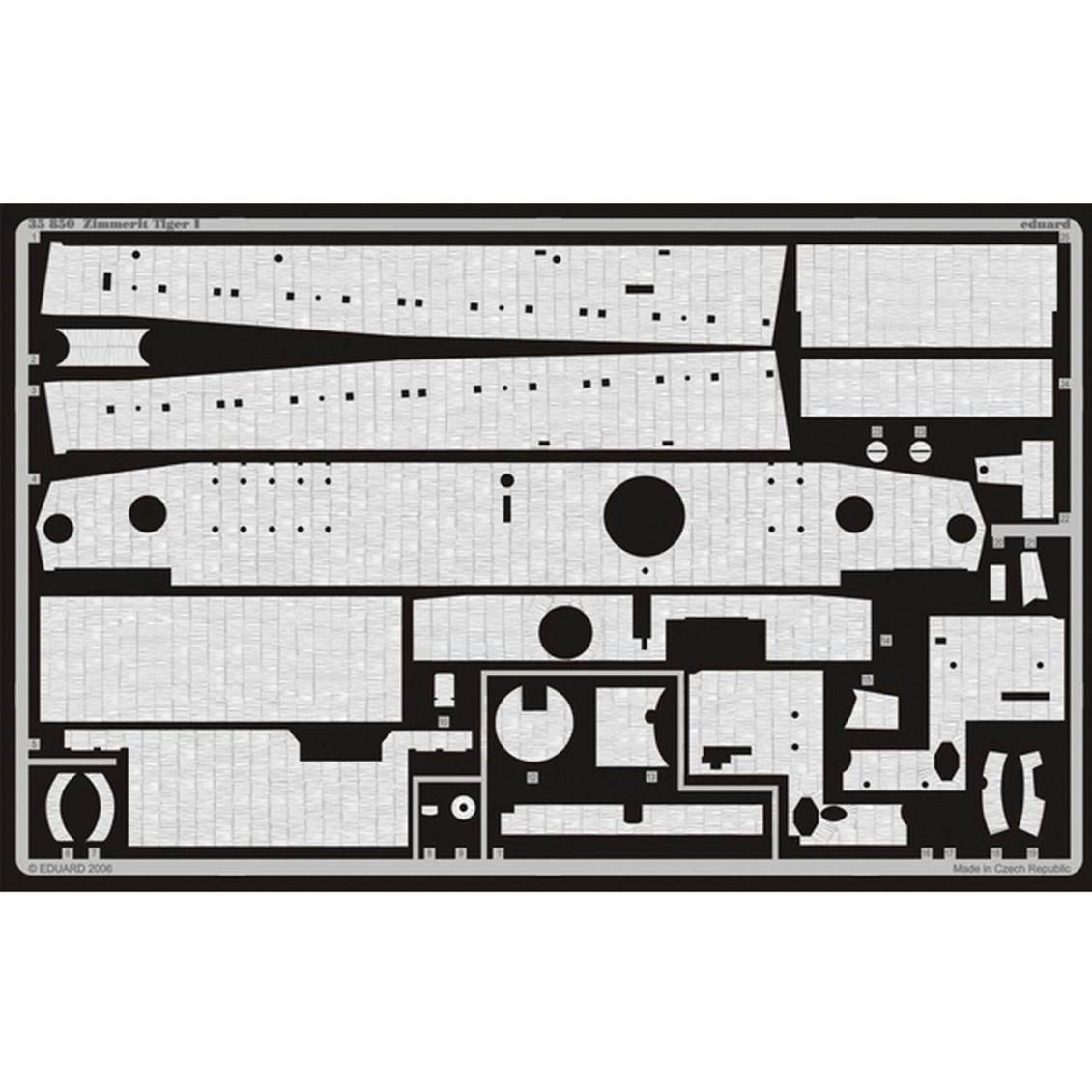 EDUARD 35850 1/35 Zimmerit Tiger I FOR AFV CLUB Ma