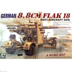 AFV Club AF35088 1/35 8.8cm Flak18 Uçaksavar Topu Demonte Plastik Maketi