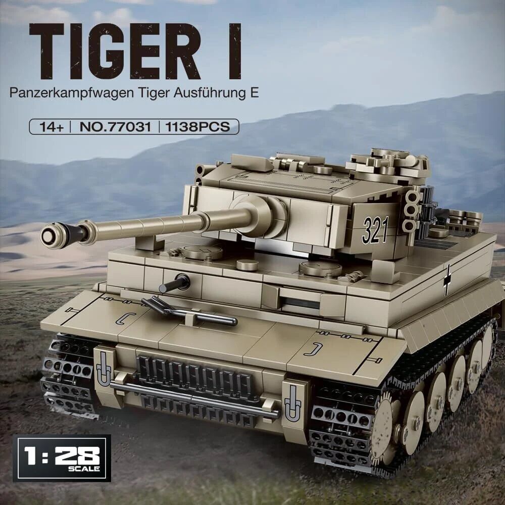 1/28 Tiger I Tank Puzzle Maket