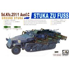 AFV Club AF35091 1/35 Sd. Kfz. 251/1 Ausf. C Stuka Zu Fuss Tank Demonte Plastik Maketi