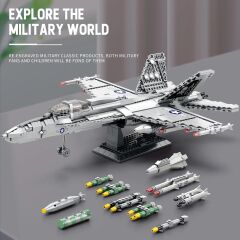 F-18A Hornet Strike Fighter Plane Puzzle Maket