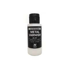 Vallejo 26657 60 ml. Parlak Metal Vernik, Model Boyası