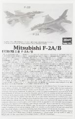 Hasegawa E15 01545 1/72 Ölçek Mitsubishi F-2A/B Savaş Uçağı Plastik Model Kiti