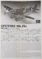 Hasegawa JT79 09079 1/48 Ölçek Spitfire Mk.IXc Savaş Uçağı Plastik Model Kiti