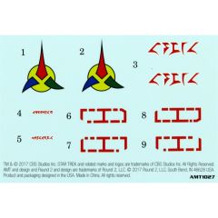 AMT 1027 1/1400 Star Trek:The Next Generation Vor'cha-Class Klingon Battle Cruiser Uzay Aracı Demonte Plastik Maketi