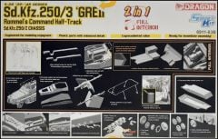 Dragon 6911 1/35 Ölçek Sd.Kfz.250/3 (Greif- Rommel's Command) Yarı Paletli Personel Taşıyıcı Plastik Model Kiti
