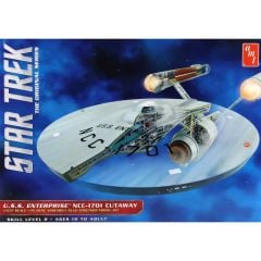 AMT 891 1/537 Star Trek TOS Enterprise Cutaway Uzay Aracı Demonte Plastik Maketi
