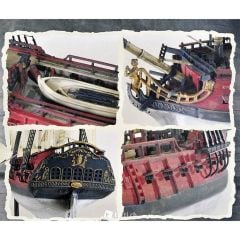 Lindberg 218 1/130 Jolly Roger Serisi Uçan Hollandalı Hayalet Korsan Gemisi Demonte Plastik Maketi
