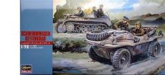 Hasegawa MT13 31113 1/72 Ölçek Schwimmwagen & Kettenkrad Askeri Araç Plastik Model Kiti