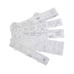 Faller 150300 1/87 Farklı 5 Yapı,Başlangıç Seti,Boyanabilir Demonte Plastik Maketi