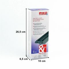 Piko 55321 1/87 Ölçek, Yataklı Ray Seti-C