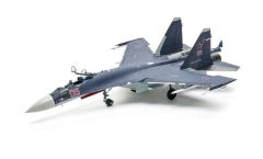 Kitty Hawk 80128 1/48 Su-35, Resin Pilot Figürlü, Savaş Uçağı ve 2 Resin Figür Demonte Plastik Maketi