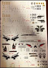 Babibi DDT01013 1/72 Turkish Eskişehir Phantoms-3, Dekal Çıkartma