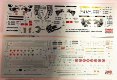 Babibi DDT01018 1/72 F-16, Stencil 30-40-50-50M-50+ New, Dekal Çıkartma