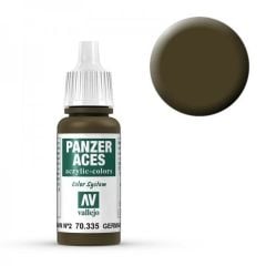 Vallejo 70335 17 ml. Ger. Tanker (Feldgrau II), Panzer Aces Serisi Model Boyası