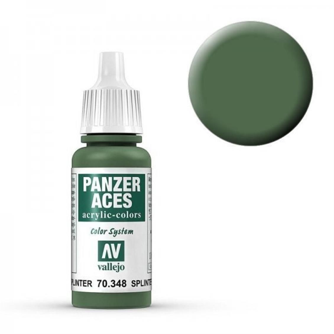 Vallejo 70348 17 ml. Splinter Strips, Panzer Aces Serisi Model Boyası