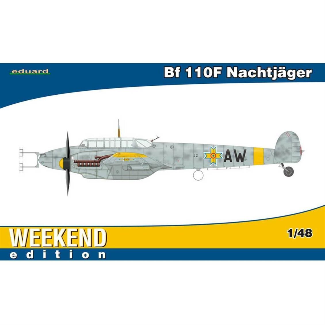 EDUARD 84145 1/48 Bf 110F Nachtjäger Uçak Maketi