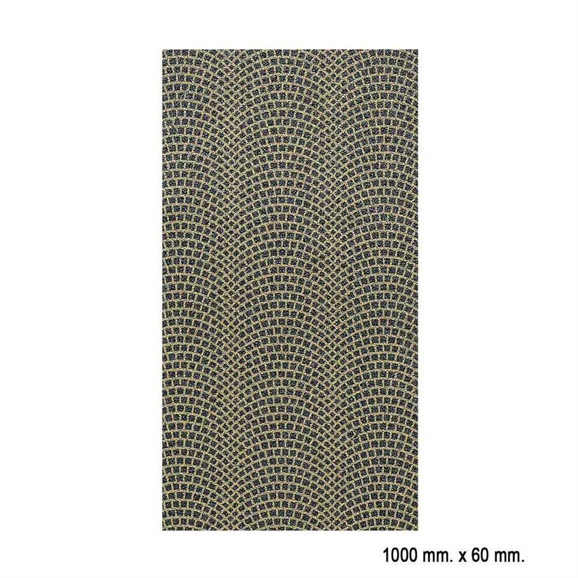 Faller 170652 1/87 Sarı Renk Derzli, Arnavut Kaldırımı Desenli Kaplama Kağıdı, 100X6 Cm.